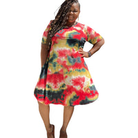 The Halle Plus Size Tunic Dress - Fabulously Dressed Boutique 