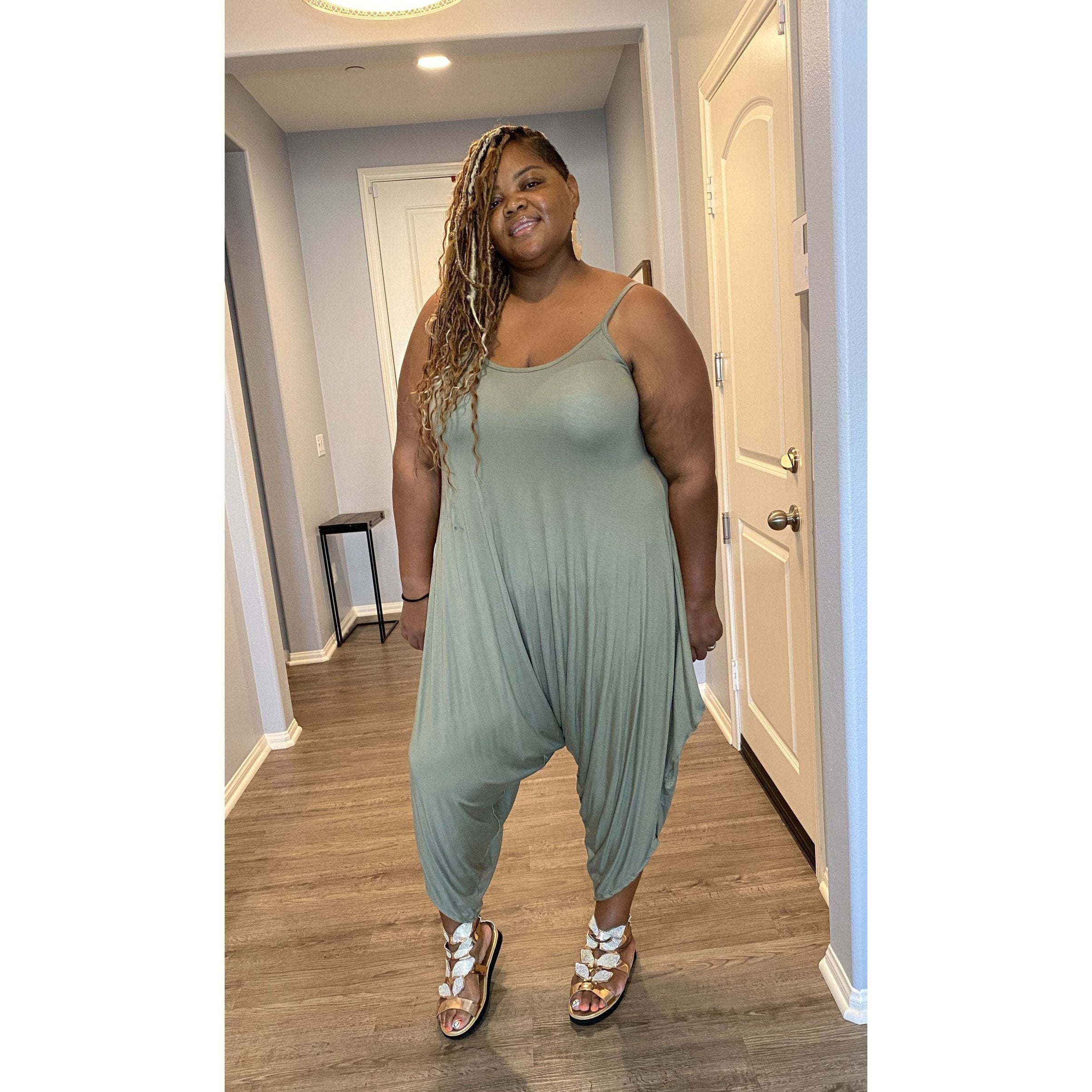 Maternity best sale harem jumpsuit