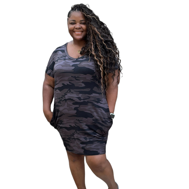The Maya Jersey T Shirt Mini Dress - Fabulously Dressed Boutique 