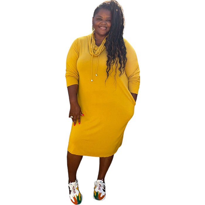 The Nicole Turtle Neck Tunic Dress - Fabulously Dressed Boutique 
