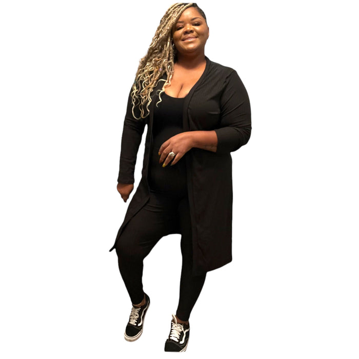 The Nora Plus Size Cardigan Set - Fabulously Dressed Boutique 