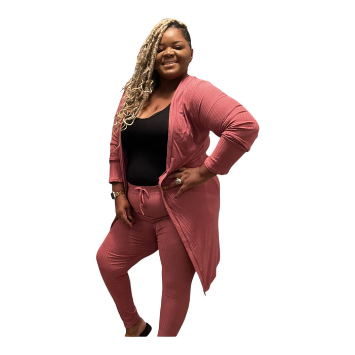 The Nora Plus Size Cardigan Set - Fabulously Dressed Boutique 