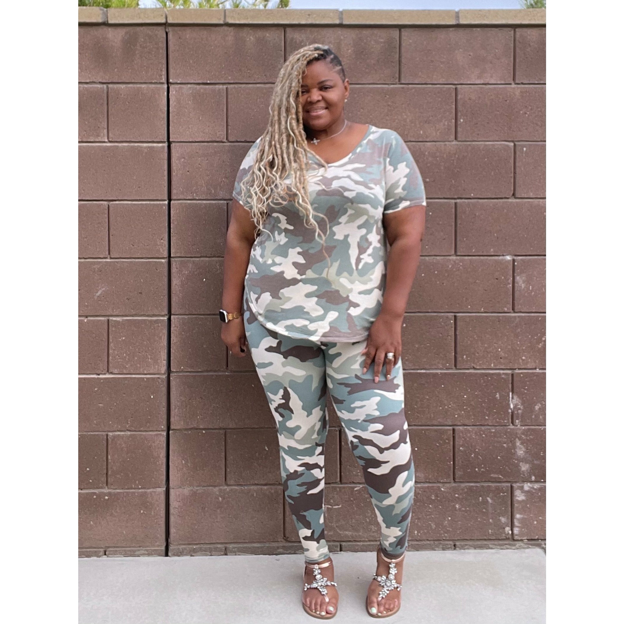 The Plus Size Camouflage  Sets - Fabulously Dressed Boutique 