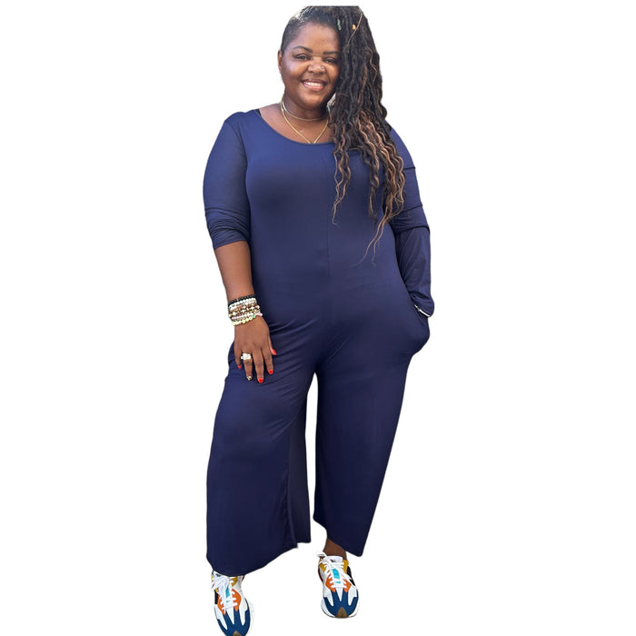 The Zatima Wide Leg Jumpsuit - Fabulously Dressed Boutique 