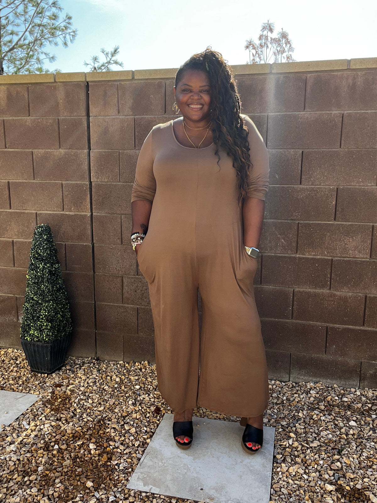 The Zatima Wide Leg Jumpsuit - Fabulously Dressed Boutique 