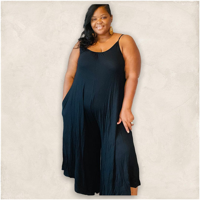 Tori Plus Size Wide Leg Jumpsuits - Fabulously Dressed Boutique 