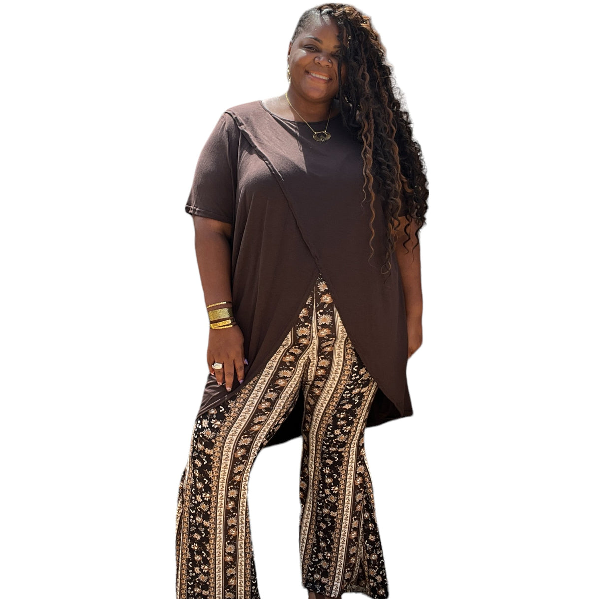 Women’s Hi-Low Tulip Hem Top - Fabulously Dressed Boutique 