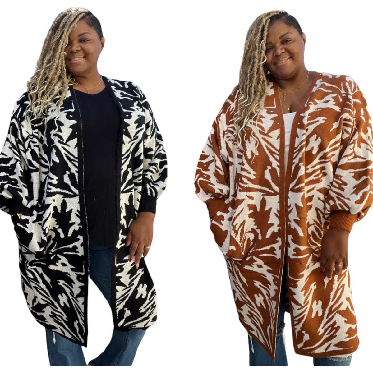 Long Cozy Plus Size Cardigan - Fabulously Dressed Boutique 