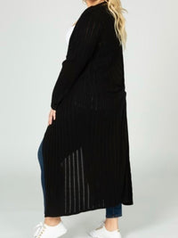 Women’s Long Sleeve Knotted Back Midi Cardigan - Fabulously Dressed Boutique 