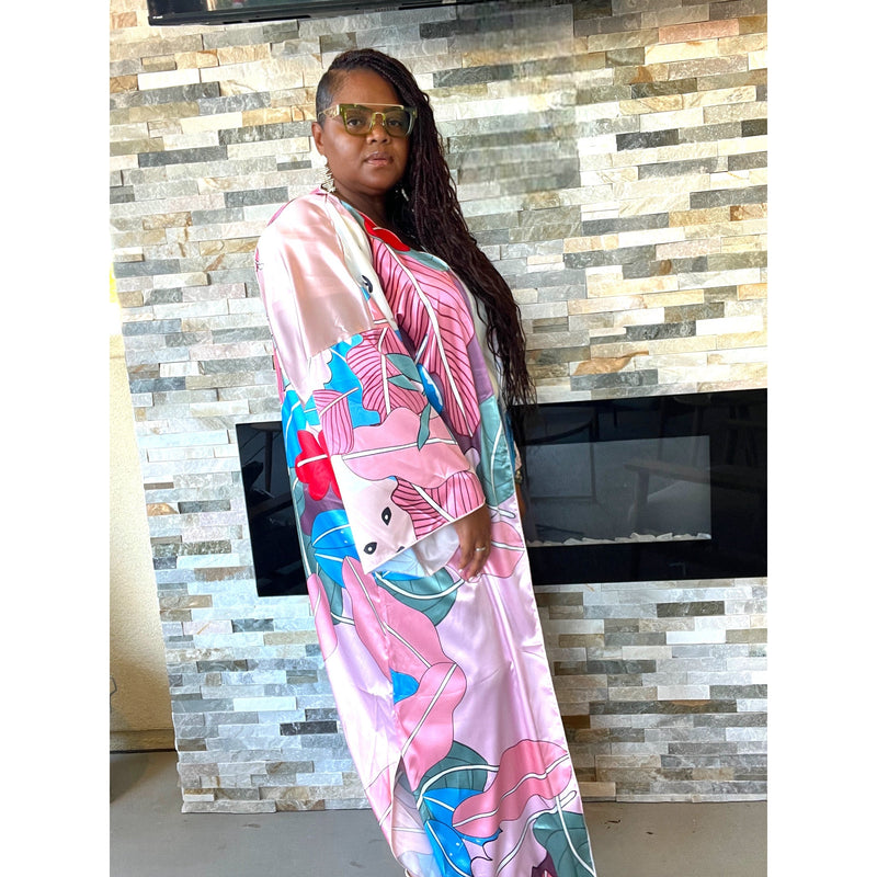Women's Perfect Statement Maxi Kimono - Fabulously Dressed Boutique 