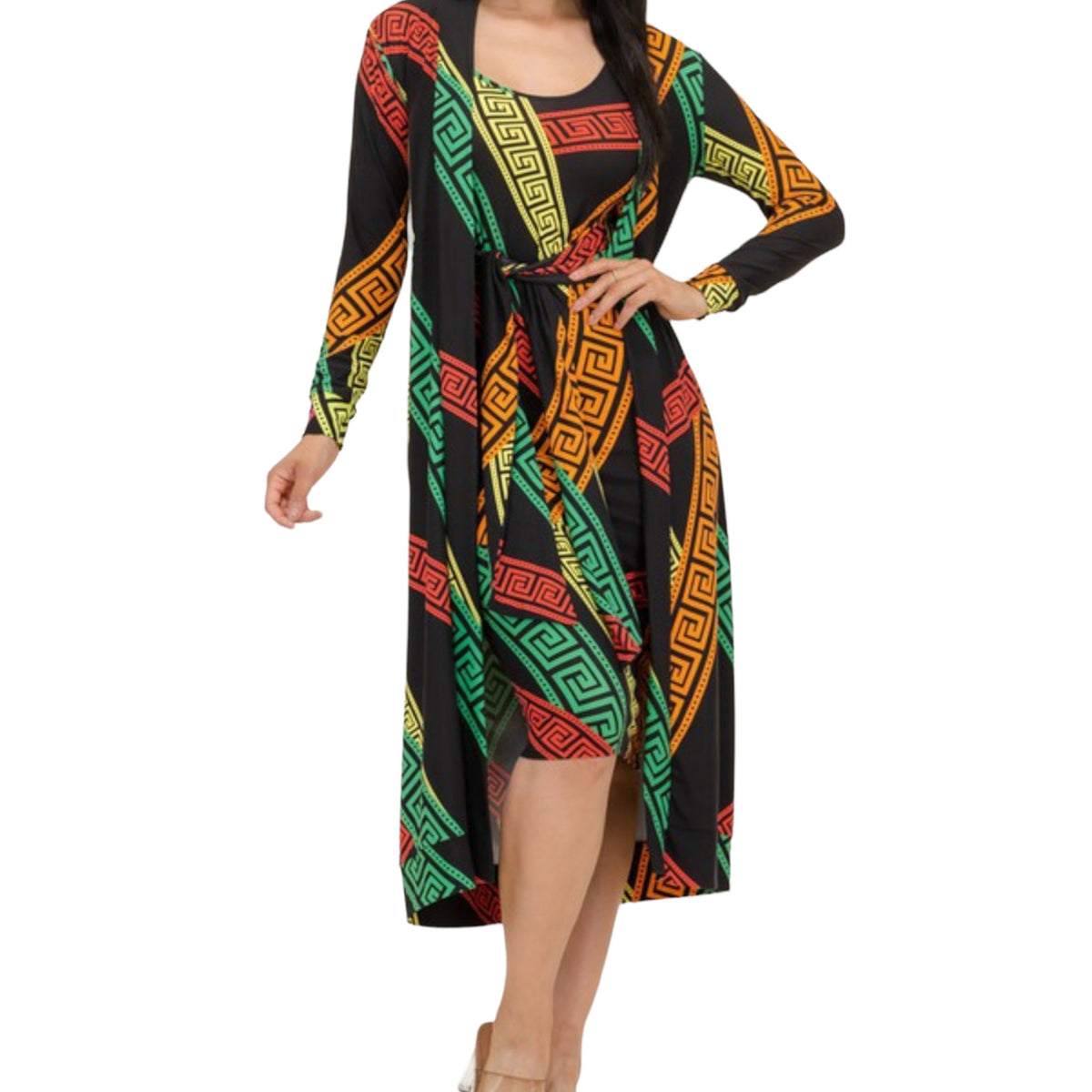 Women's Plus Size 2 Piece Tank Midi Dress and Cardigan Set - Fabulously Dressed Boutique Fabulously Dressed Boutique Women's Plus Size 2 Piece Tank Midi Dress and Cardigan Set - Fabulously Dressed Boutique Fabulously Dressed Boutique
