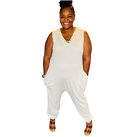 Women’s Plus Size Baggy Jumpsuit - Fabulously Dressed Boutique 