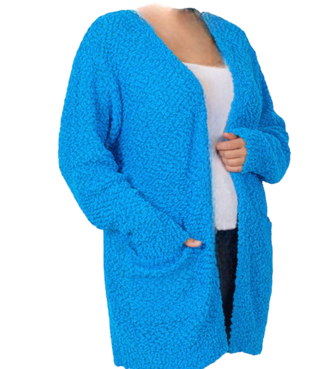 Blue popcorn cardigan shop