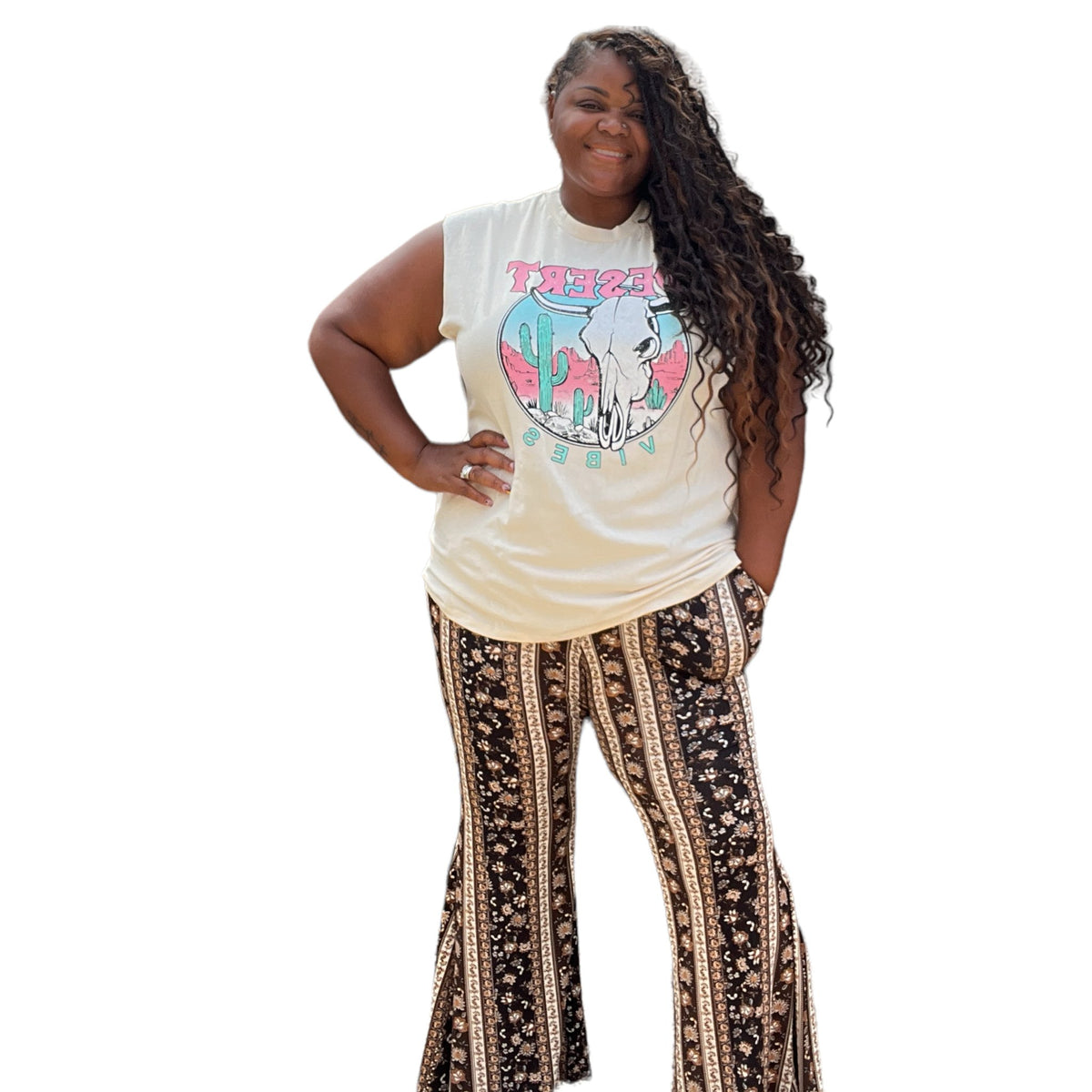 Women’s Plus Size Dessert Vibe Tee - Fabulously Dressed Boutique 