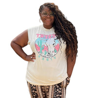 Women’s Plus Size Dessert Vibe Tee - Fabulously Dressed Boutique 