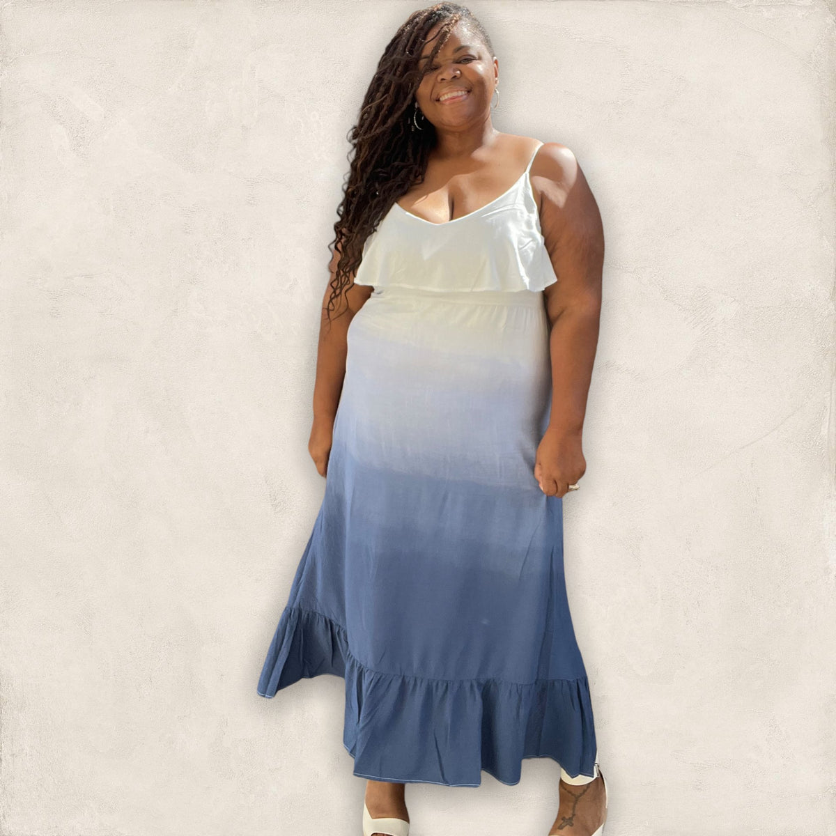 Color Block Plus Size Maxi Dress - Fabulously Dressed Boutique 