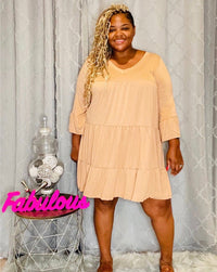 Women's Plus Size Ruffled Babydoll Dress - Fabulously Dressed Boutique 